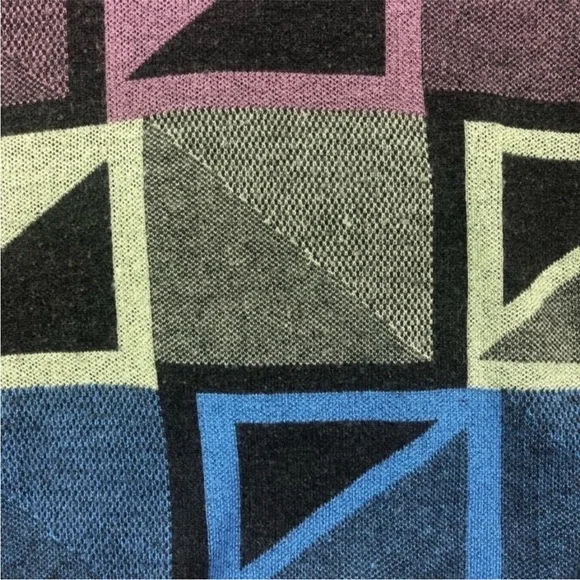 Vintage Slouchy Sweater Cellinni Sweatshirt SOFT Large Color Block Old School - Picture 8 of 10